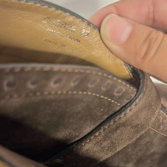 Geox Respira Suade Brown Buckle Heel Ankle Boots EU 39 US9 - Picture 4 of 13